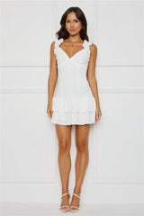 Your Wildflower Mini Dress White