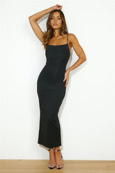 Twist For Me Maxi Dress Black