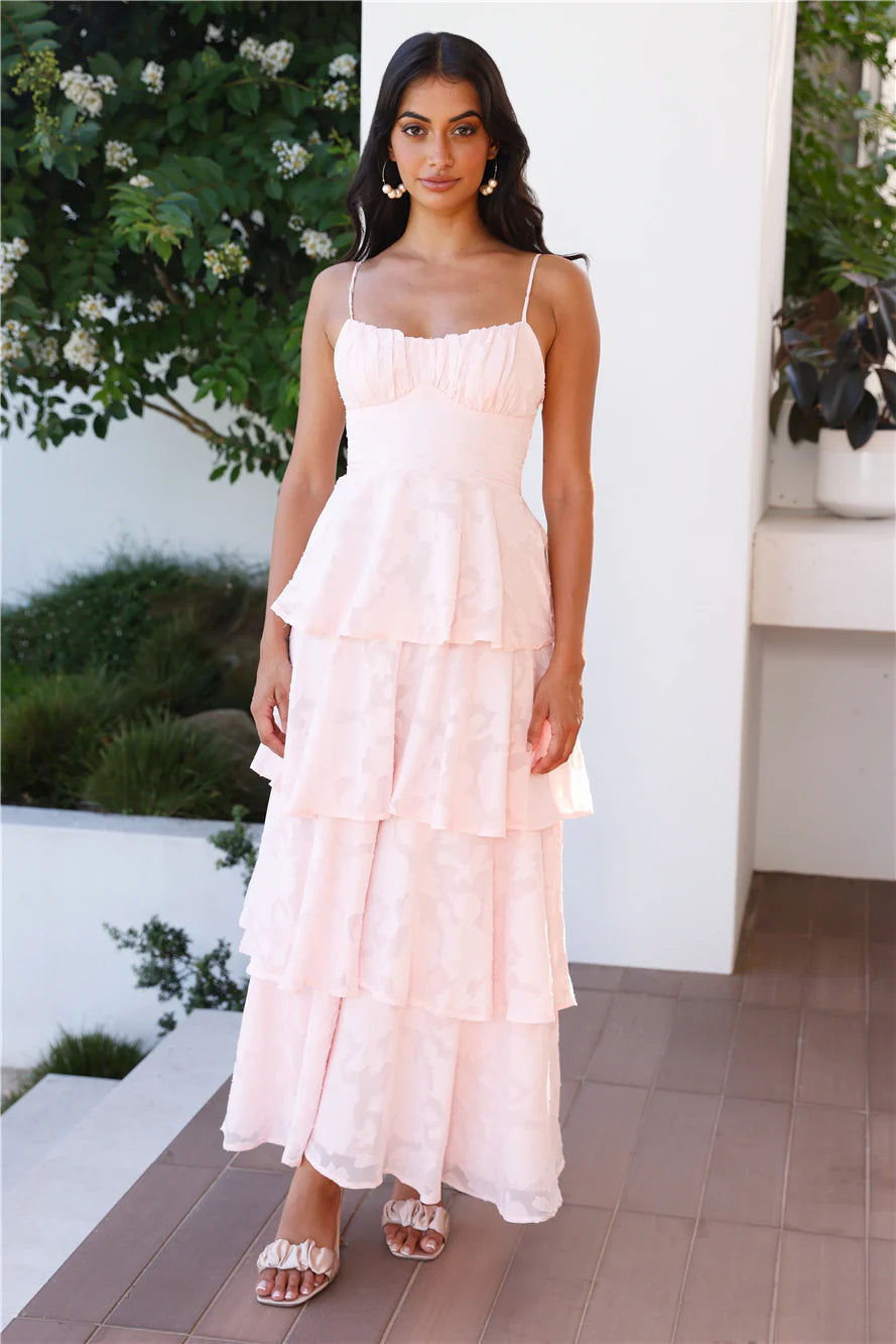 Thriving Now Maxi Dress Blush