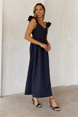 Touch Of Sunlight Maxi Dress Black