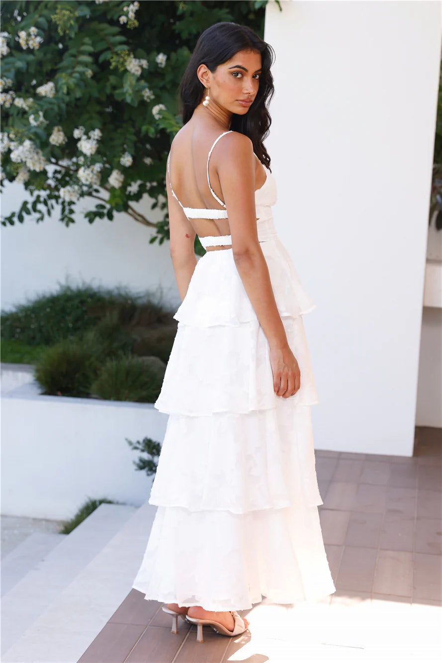 Thriving Now Maxi Dress White