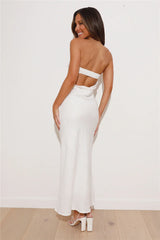 Sunset Party Maxi Dress White